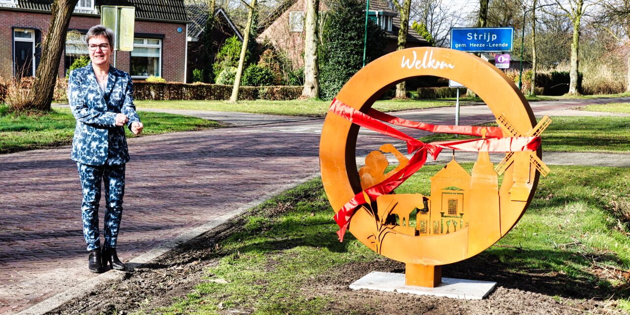 Foto: Eerste beeld dorpsentree Heeze-Leende onthuld