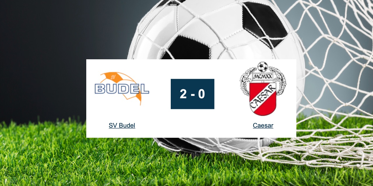 Foto: Budel keert wedstrijd en verslaat Ceasar met 2-0
