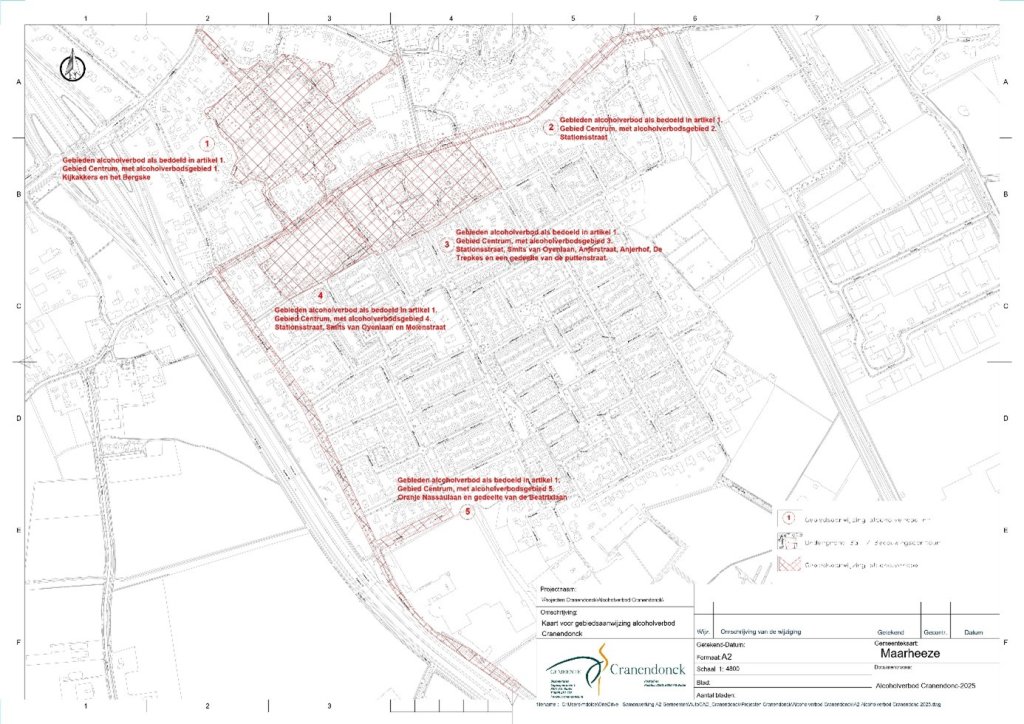 Foto: Alcoholverbod in centrum Maarheeze