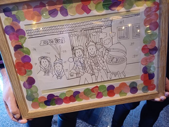 Foto: Kleurplaat Buulder Buk opnieuw gemaakt door dochter van voormalig Prins-Prinses.