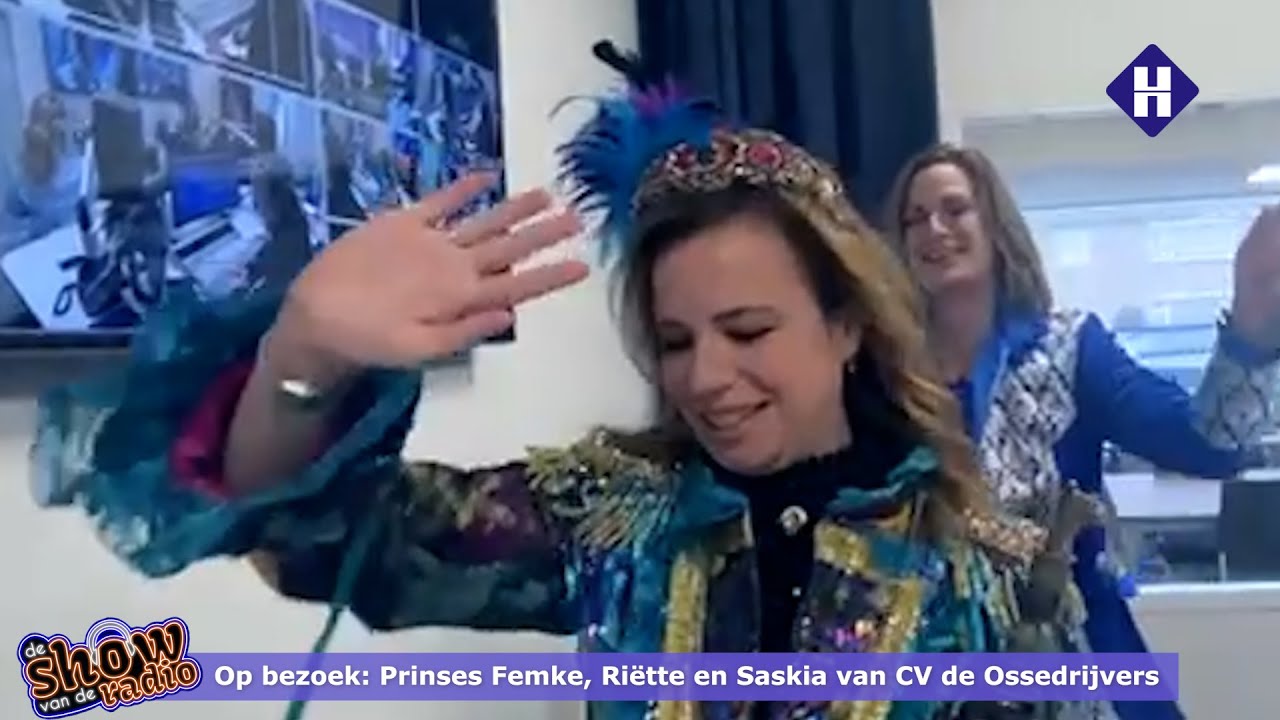Foto: Prinses Femke van CV De Ossedrijvers op bezoek