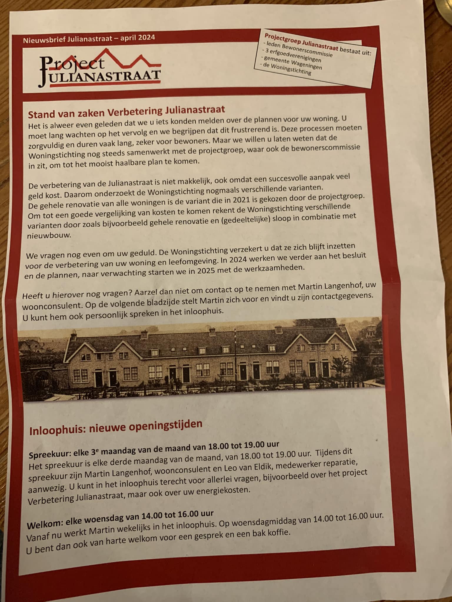 Foto: Bewoners Woest Na Nieuwsbrief van April 2024: Opnieuw Sloopdreiging Verhit Gemoederen