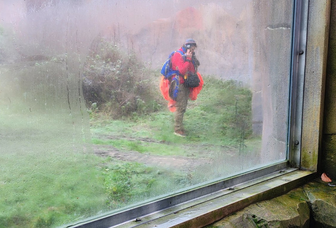 Foto: Parachutist Landt Per ongeluk in Apenverblijf Ouwehands Dierenpark tijdens Feestelijke Sprong