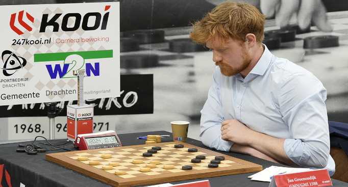 Foto: Jan Groenendijk veroverde zijn vierde nationale damtitel op rij