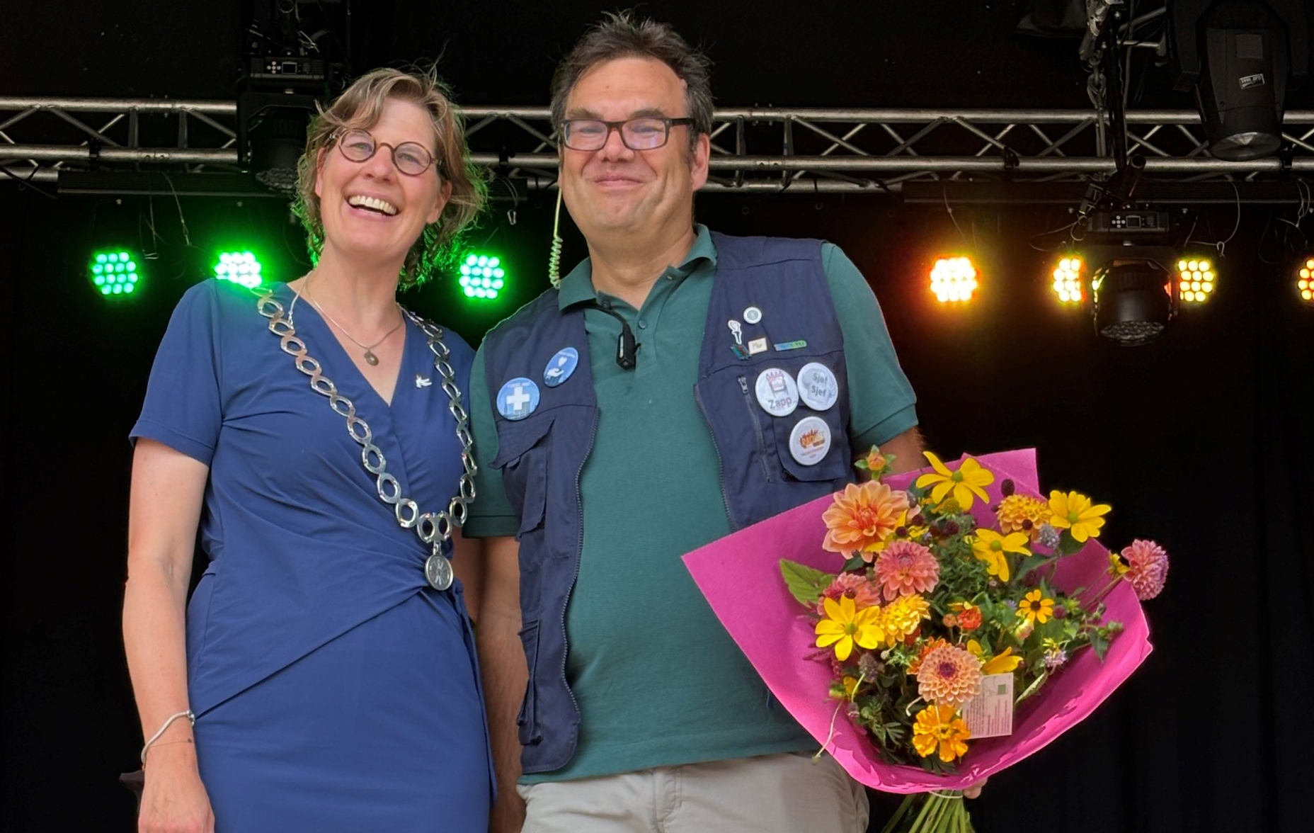 Foto: Wagenings Erezilver voor Sjef Moling