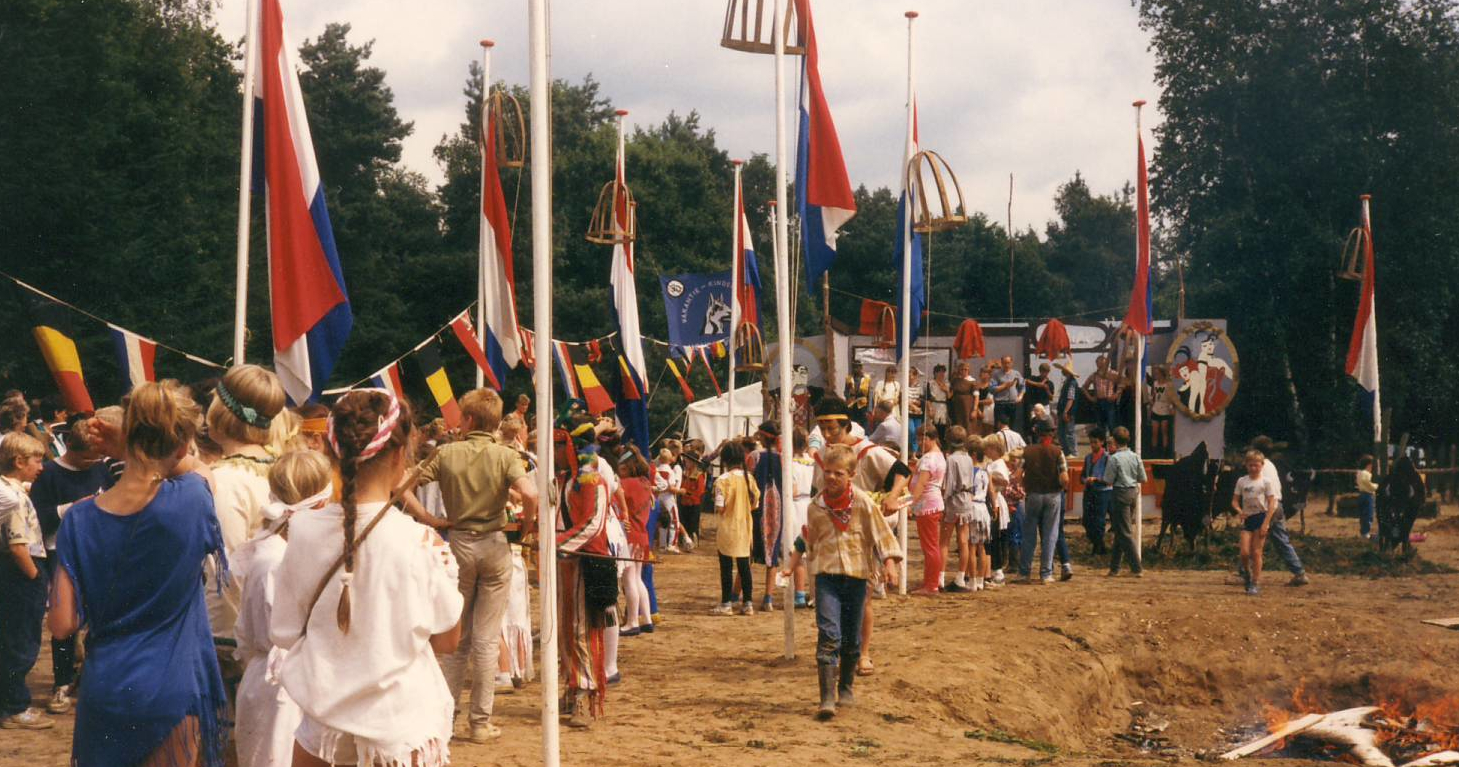 Foto: Herinneringen aan de Vakantiespelen op het Hondenveldje in Wageningen