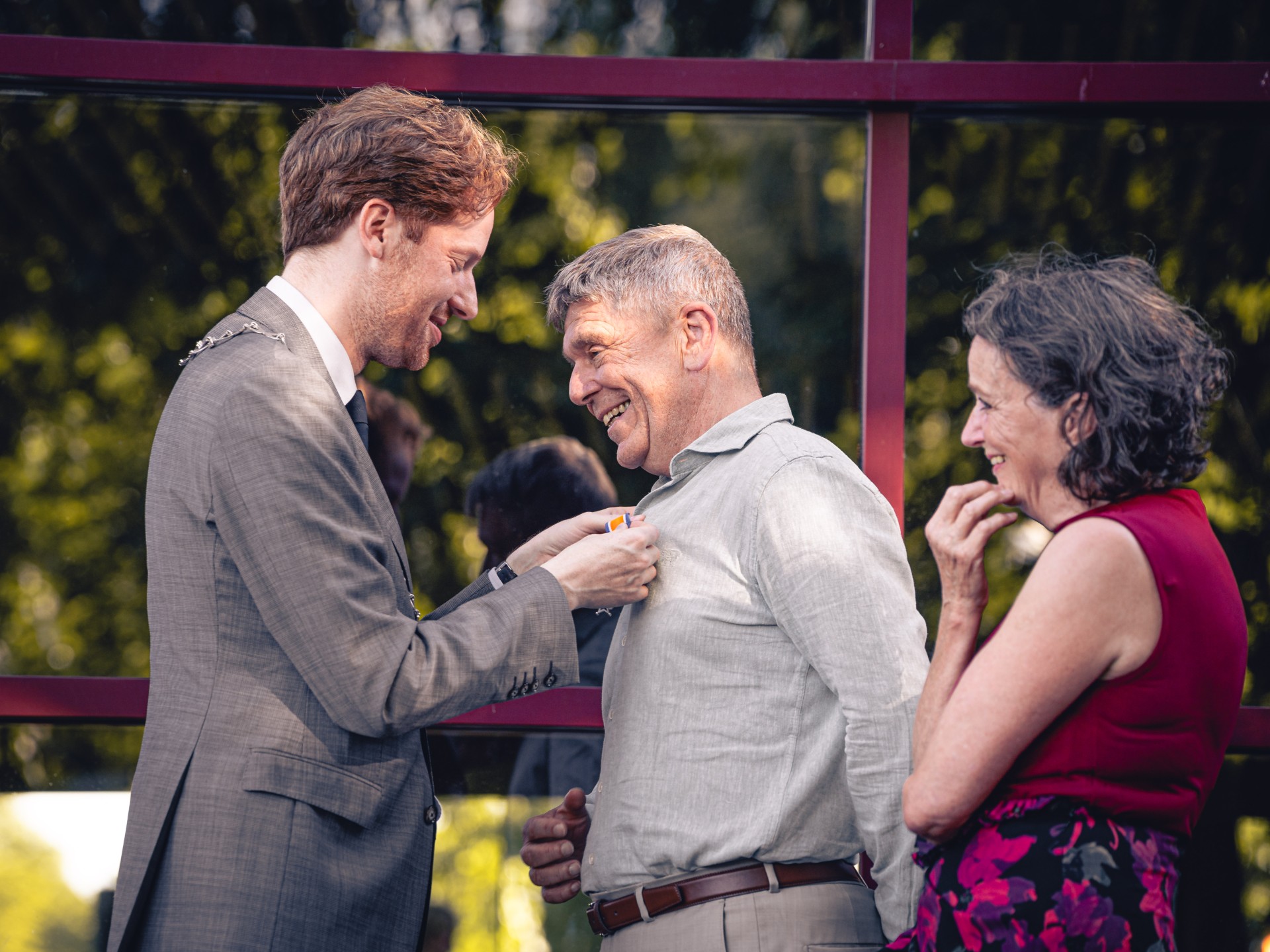 Foto: Lintje en Erezilver bij afscheid directie Theater Junushoff