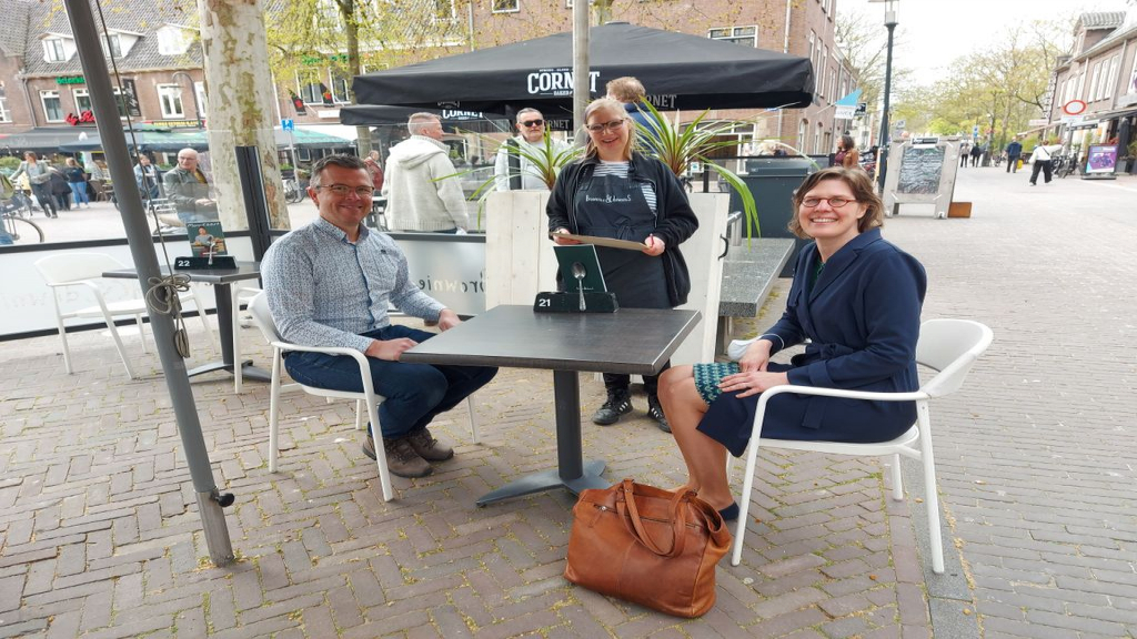 Foto: Nog geen extra drukte in Wageningen bij opening terrassen