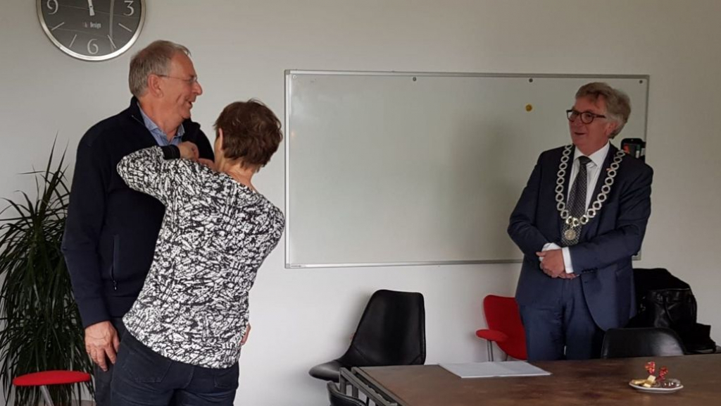 Foto: Peter Daems onderscheiden met het Wagenings erezilver