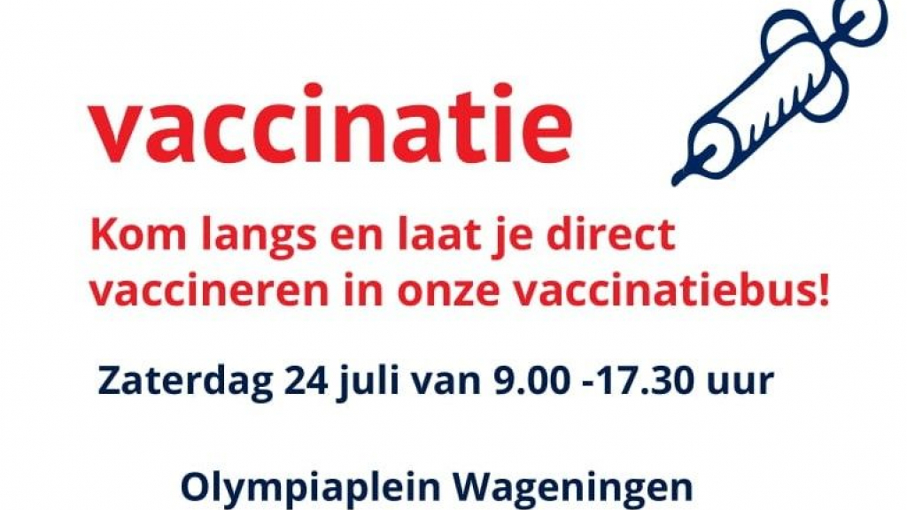 Foto: Prikken zonder afspraak in de vaccinatiebus op zaterdag 24 juli