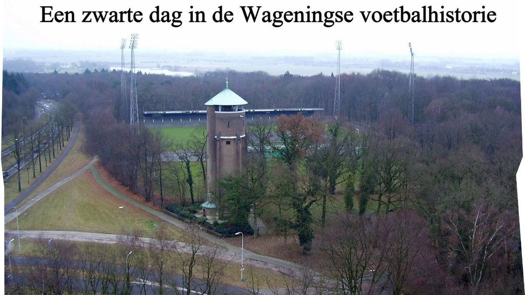 Foto: 27 mei, een zwarte dag voor FC Wageningen fans