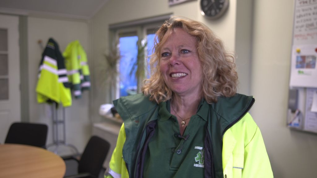 Foto: Wilma redt schildpadden van een hongerdood