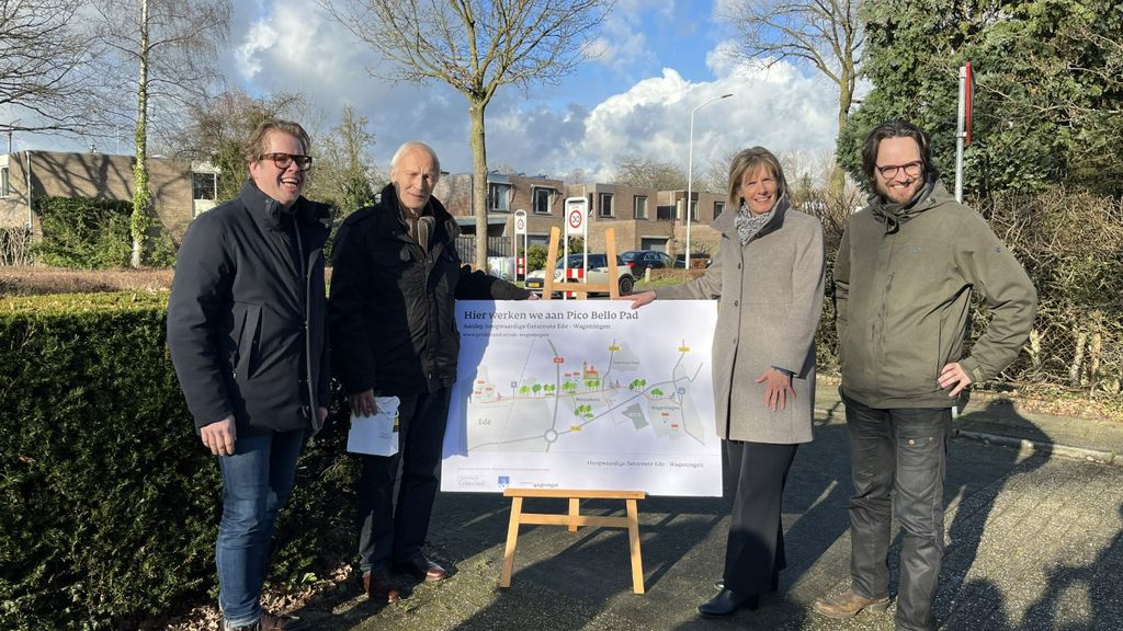 Foto: De naam voor de hoogwaardige fietsroute Ede-Wageningen wordt Pico Bello Pad